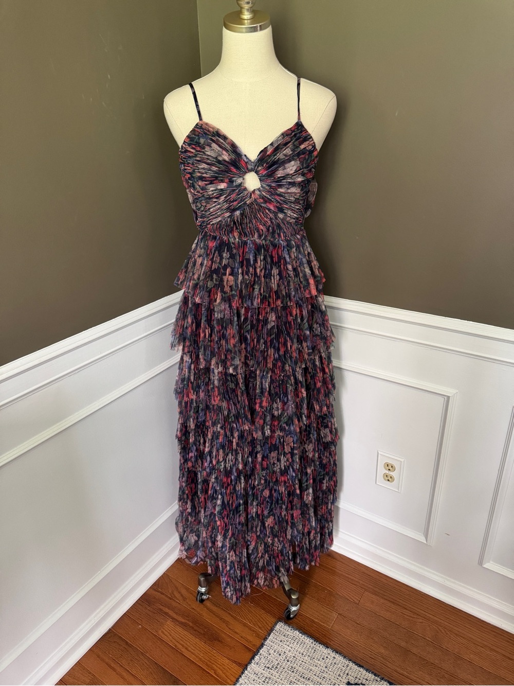 Hutch Gorgeois Tulle Tiered Maxi Dress. 
Size 0. Brand new with tags.